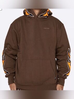 EPTM/FLAME HOODIE ”BROWN”